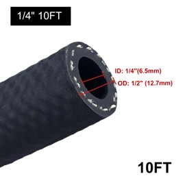VehiMata 1/4 Marine Fuel Line Hose Type A1-15 Rubber 10FT SAE J1527