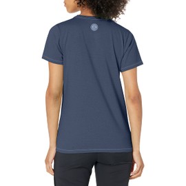 Life is Good Women's Crusher Graphic T-Shirt Classic American Flag USA, Darkest Blue, Large