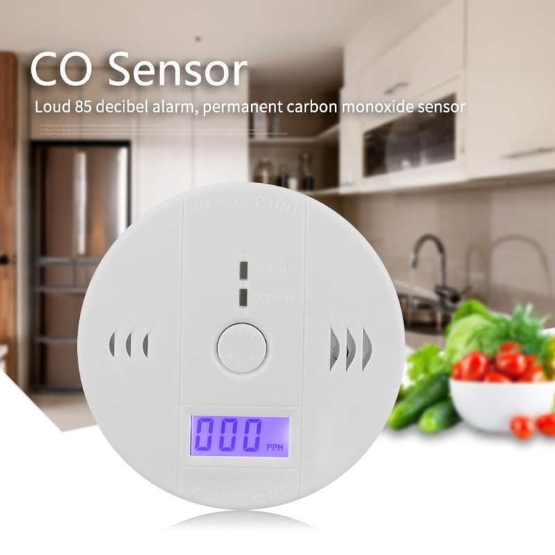 LCD CO Carbon Monoxide Detector Poisoning Warning Sensor Alarm