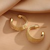 Chunky Gold Earrings for Women Trendy Gold Hoop Huggie Earrings