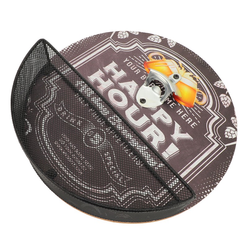 Wall Bottle Opener and Catcher Retro Design Decorative Beer Bottle