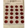 THE PAPER STUDIO RED CRYSTAL ADHESIVE GEMS 12MM 20PCS