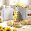 Tioncy 50 Set Mini Sunflower Loaf Pans with Lids Spoons
