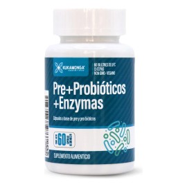 Prebioticos + Probioticos + Enzimas Digestivas | 60 Capsulas Sin Sabor