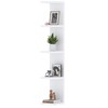 LitaEther 5 Tier White Lack Wall Shelf - Multi-Functional Display