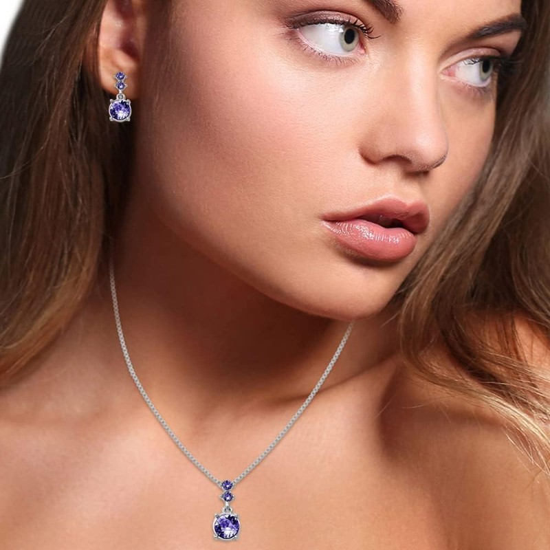 Nine West - Juego de collar y arete de tono