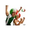 Pack 2 Pelucas Afro Tricolor | Ideal Para Carnaval Y