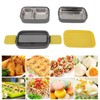 Lunch Box Double Layer Microwave Safe Leakage Proof Stainless Steel
