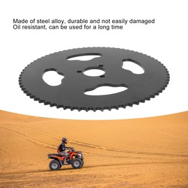 Hapivida 74T Tooth Rear Sprocket T8F Steel Chain Sprocket Wheel Replacement for E-Bikes Motorcycles Go-Kart ATV Dirtbike Modification Accessories