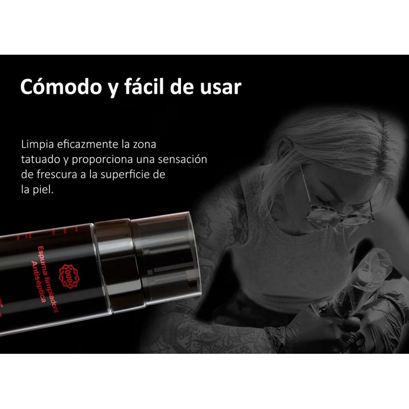 Espuma Limpiadora Cuidado De Tatuajes OUO LT00199 Tattoo Foam 120