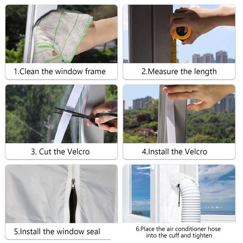 IFORYONLIFE Protable Air Conditioner Window Seal Universal Casement Window Air