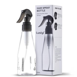 Lusiyi Hair Spray Bottle for Water Continuous: Travel Mister for Cleaning - Fine Mist Sprayer for Barber - Empty Small Misting -10 oz Plastic