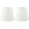 Meriville Set of 2 Off White Linen Clip On Chandelier