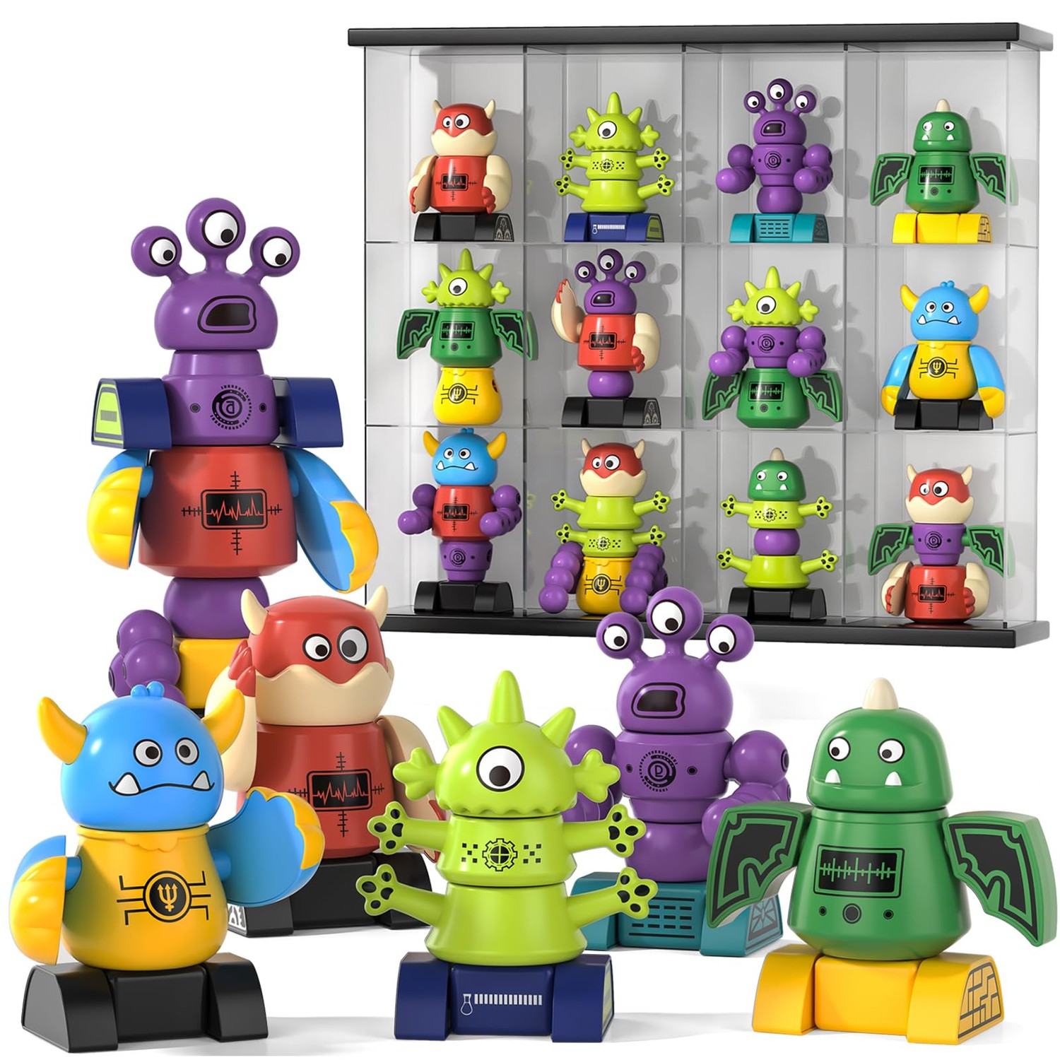 TEMI Magnetic Robot Toy for Kids 3-5 Years Old - Monster Magnetic ...
