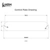 KAISH 32mm Metal Blank Control Plate No Hole Aluminum Anodized