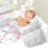 Unbranded Bath Pillow Bathtub Head Rest Support Non-Slip Spa Cushion