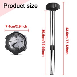 Kerlista replace parts 1240119 Gas Cap with gauge ranger fits for Polaris Ranger 400 425 500 700TM OEM 1240119