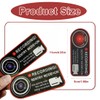 WUSJCOF 2 x Warning Dash Cam Recording Window Stickers Vehicle