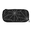 gmoiflv Large Capacity Black Spider Web Pencil Case with Zippers