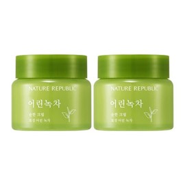 Nature Republic 네이처리퍼블릭 1+1 어린녹차 순한 크림 Nature Republic 1+1 Mild Green Tea Cream
