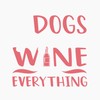 CafePress Meditation All I Need Is Dogs Wine Greeting Cards