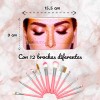 Favorbeauty Brochas De Maquillaje Kit 12 Pzs Para Maquillaje Con