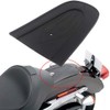 New Black Leather Frame Rear Fender Bib Cover Cushion Fit