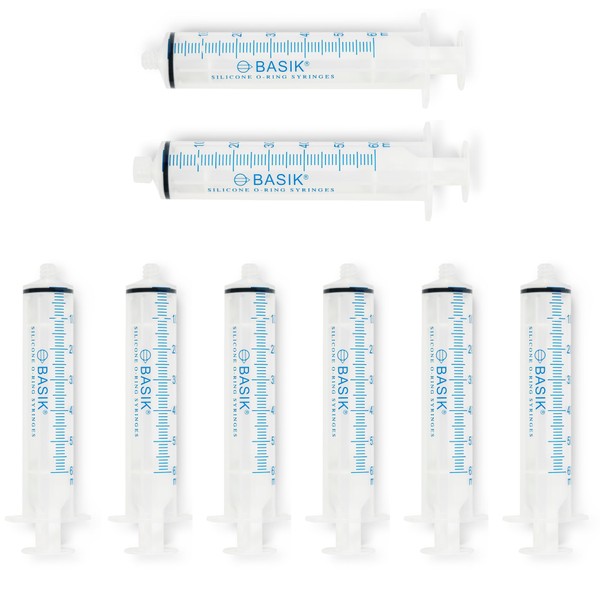 BASIK 35cc Silicone O Ring Style ENFit Feeding Syringe With
