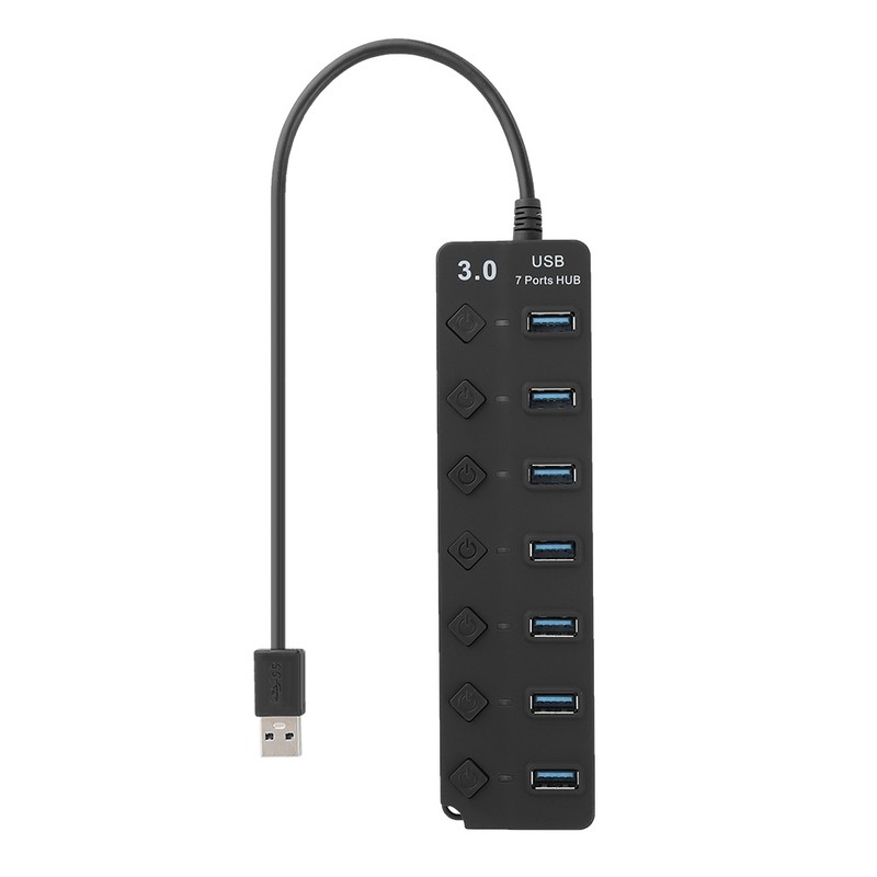 7-port USB 3.0 Hub 5GB/S High Speed with Key Switch