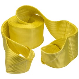 Keeper 02963 6' x 30' Vehicle Recovery Strap with Loops, 60,000 lbs. Break Strength, Yellow