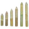 90pcs M6 Dowel Screw Woodworking Furniture Connector Double Ended Screw