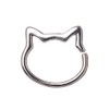 Pierced Owl 316L Stainless Steel Cat Face Seamless Bendable Cartilage