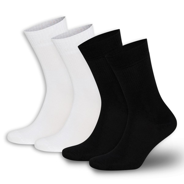 BAMBOOVEN Mens & Womens Rayon Bamboo Socks - 4 Pairs