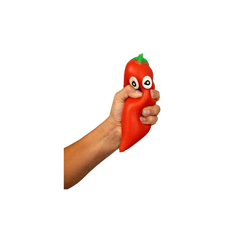 Incredible Novelties Super Stretchi Pals Chili. Stress Hand Grip. 6"
