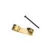 Hardware-Solutions 100 PCS Single Brass Plated Steel Picture Hooks with