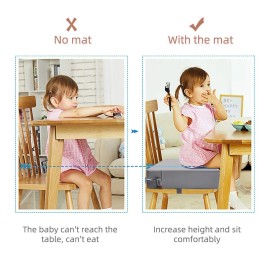 TOTIDYH Toddler Booster Seat for Dining Table, Non-Slip Kitchen Chair Booster Seat, P...