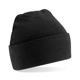 Beechfield Classic Cuffed Beanie - Warm and Stylish Hat Black