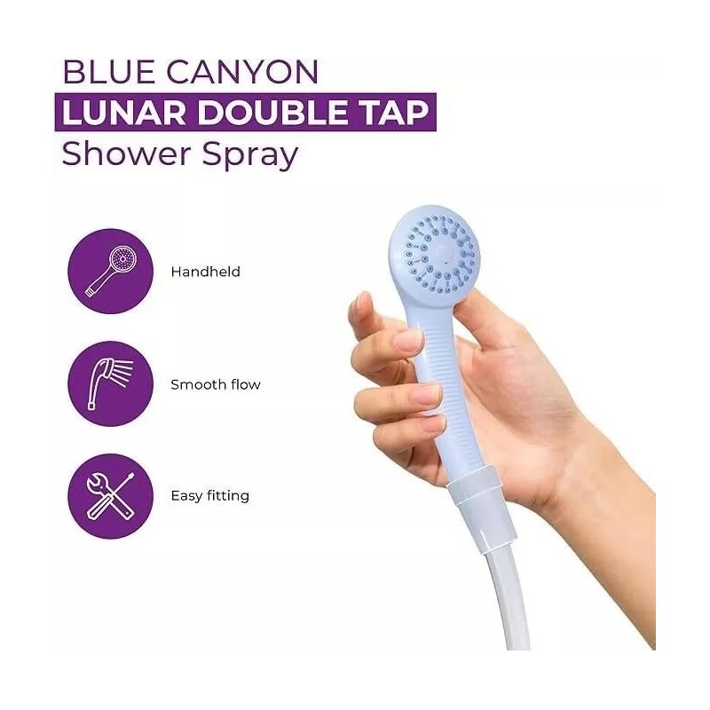 Portable Double Tap Sink Shower Head Hose, Shampoo Sprayer, 183