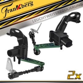 Frankberg 2 x Level Sensor with Linkage G-E Air Suspension Rear Left Right Compatible with A6 4G2 4G5 4GH A7 Sportback 4GA 4GF A8 4H2 4H8 4HC 4HL All Engines 2010-2020 4H0941309C