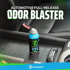 FunkAway Automotive Full-Release Odor Blaster Aerosol Spray, 2 oz., 4 Pack, Extreme Odor Eliminator Spray for Cars, SUVs, Trucks and RVs, Deodorizer Lasts Up to 30 Days with Immediate Results