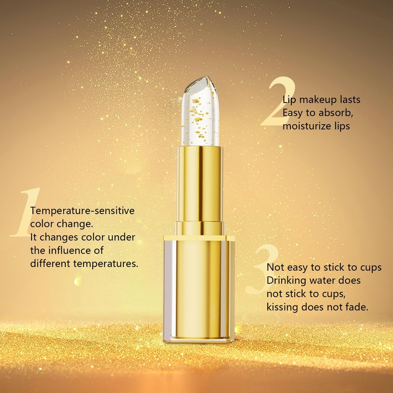 2Pcs Color Changing Lipstick, PH Lipstick Color Changing, PH Adjusting