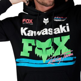 Fox Racing Mens Kawasaki Fleece Pullover Black