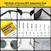 Magnetic Eyeglass Repair Kit, Glasses Repair Kit with Eyeglass Screws
