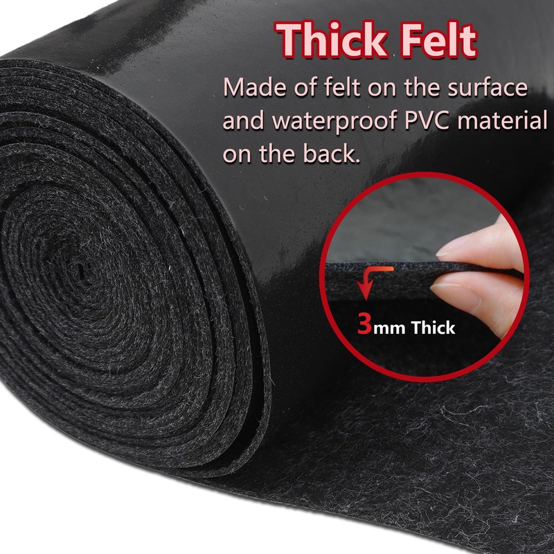 Boat Trailer Bunk Carpet, 3mm Thick Polyester Marine Trailer for