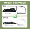Tootai Passenger Right Side Replacement Mirror Glass - Compatible with
