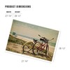 Lantern Press 1000 Piece Jigsaw Puzzle, Jersey Shore, Bicycles and