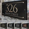 Stone Address Plaque With Engraved Numbers. Address Sign Made from