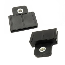 MOXRUQ 2 PCS Car Window Door Glass Channel Retainer Clip, 1.57" x 1.73" Door Glass Lifter Bracket Buckle, Glass Regulator Holder Sash Clip, Universal for Most Cars (Black)