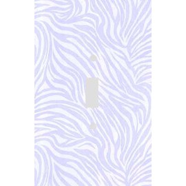 Lilac Zebra Skin Print Switchplate - Switch Plate Cover