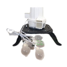 Gemmy Replacement Fan Blower with 6 Lights and Base for 10 to 12 Feet Tall Inflatables, TH-BL3-N-1